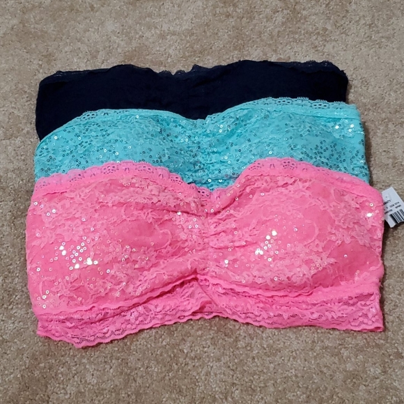 Vanity Other - Set of 3 Vanity lace bandeaus/bralettes